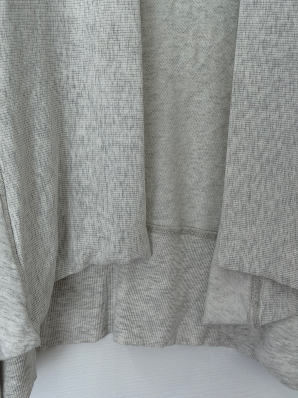 Soft Draped Cardigan in Light Heather Cream - Picture 7 of 12